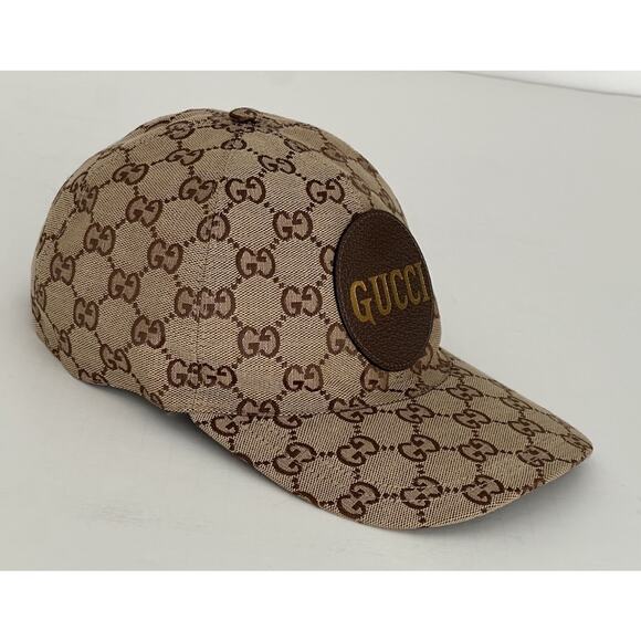 Gucci GG Print Baseball Cap Hat Brown L (59 cm) Made in Italy 576253 NWT - Picture 1 of 14